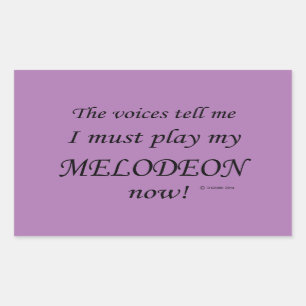 Rectangulaire Melodeon Voices Dit Doit Jouer Sticker Rectangulai