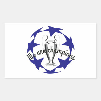 Rectangulaire nous sommes champions Sticker