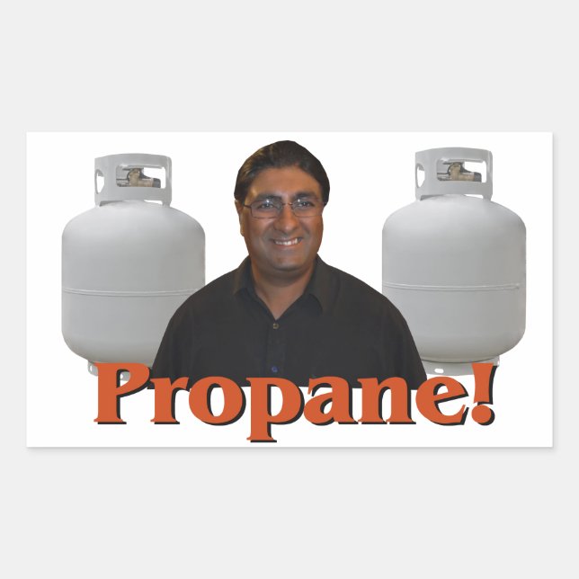 Rectangulaire Paul Lall - Sticker Propane ! (Devant)