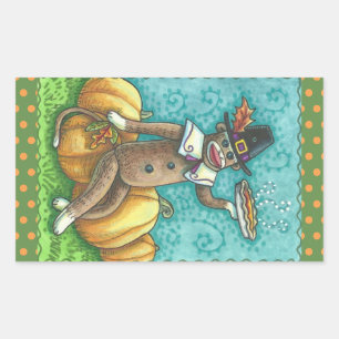 Rectangulaire PÈLERINERIE DE SÈCHE THANKSGIVING STICKER SHEET Re