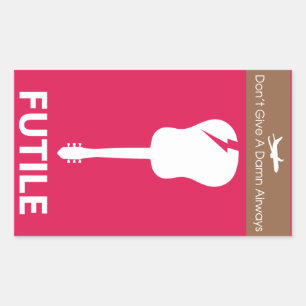 Rectangulaire Psychologie inverse Sticker Fragile