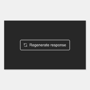 Rectangulaire Régénérer le sticker de réponse