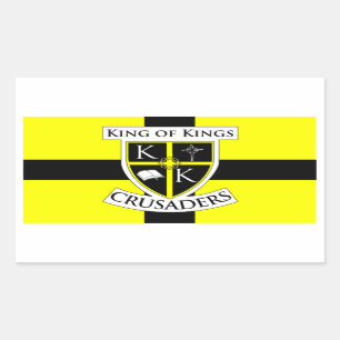 Rectangulaire Roi des Rois Crusaders Flag Sticker