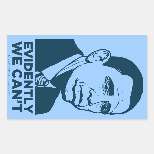 Rectangulaire Sad Obama Sticker Set (Devant)