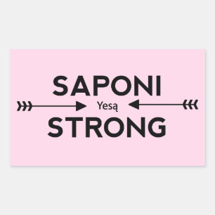 Rectangulaire Saponi Saponi Strong Arrow Sticker (Rectangle)