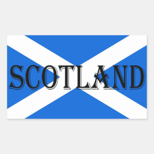 Rectangulaire Scottish Flag Scotland Sticker arc1