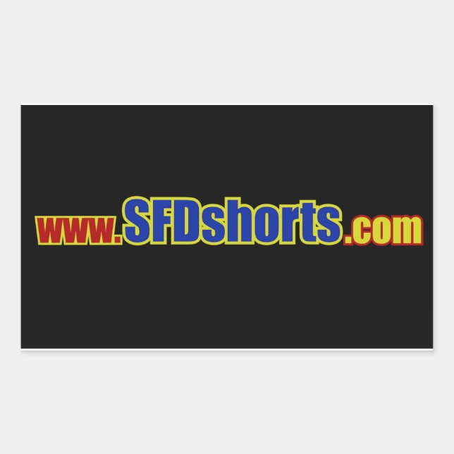 Rectangulaire SFD Sticker (Devant)