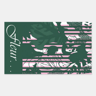 Rectangulaire Signature Stripe Closure Sticker 02