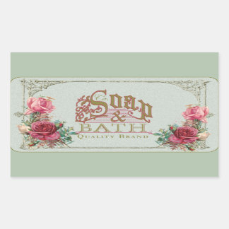 Rectangulaire SOAP & BATH ~ Sticker