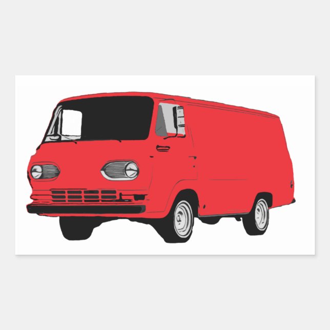 Rectangulaire Sticker (Devant)