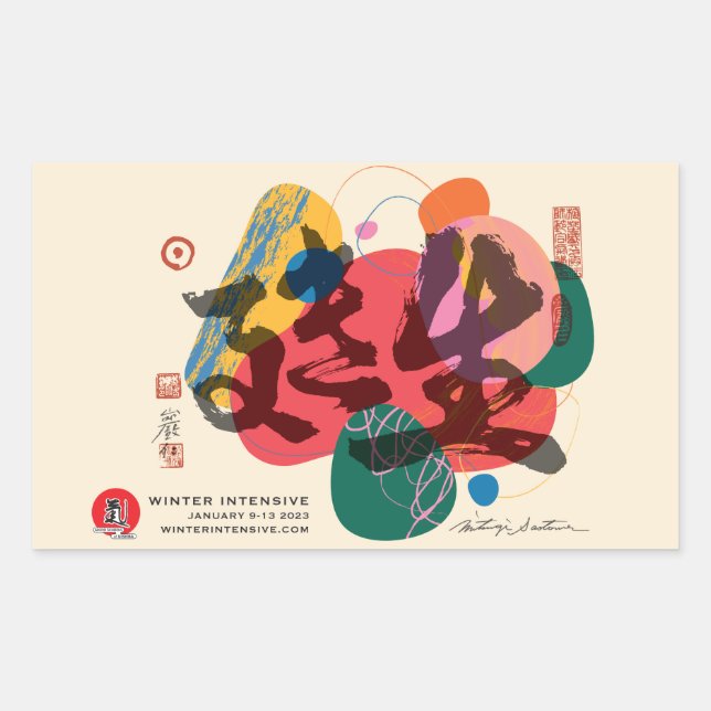 Rectangulaire Sticker (Devant)