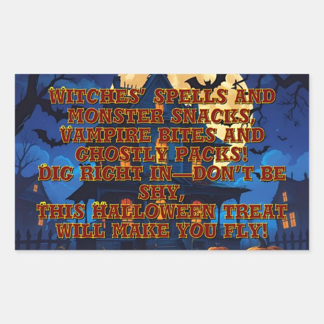 Rectangulaire Sticker (Devant)