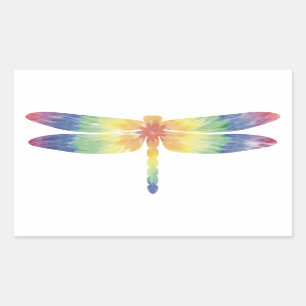 Rectangulaire Sticker à dragonfly épais de teinture