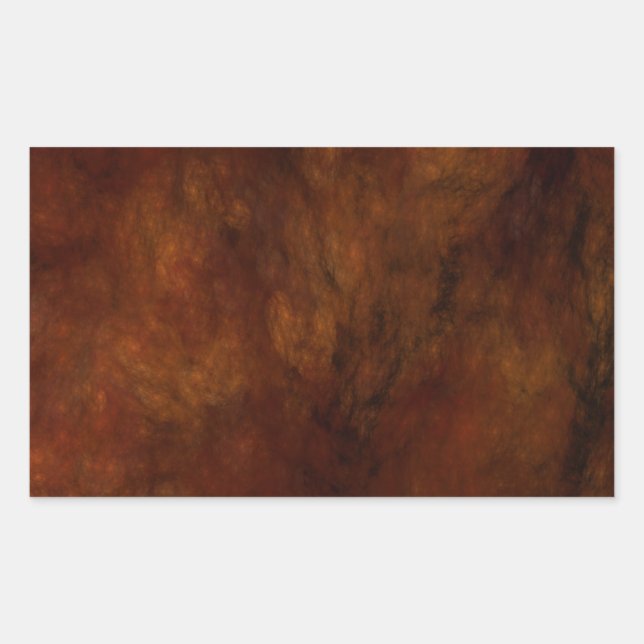 Rectangulaire Sticker Abstrait en marbre rouge (Devant)