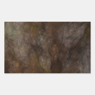 Rectangulaire Sticker Abstrait noir et Brown