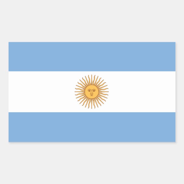 Rectangulaire Sticker Argentine (Devant)