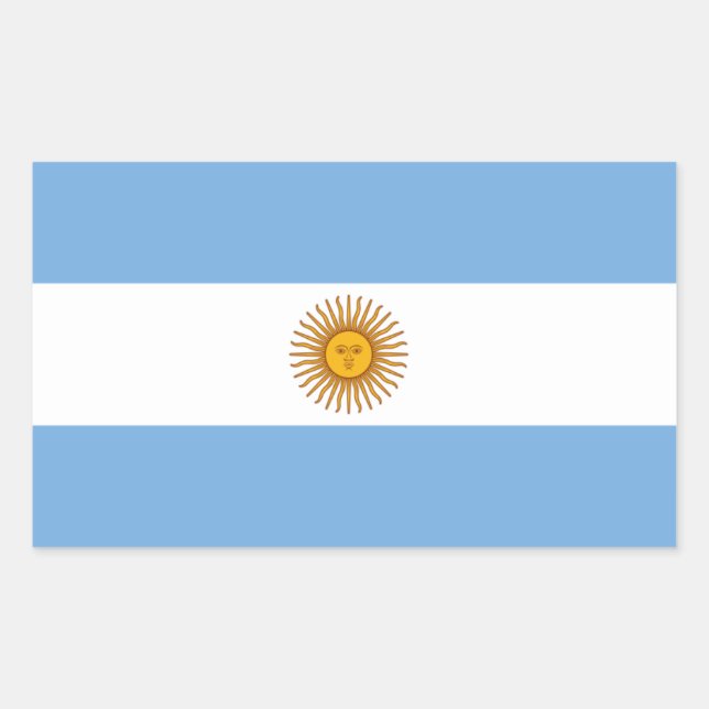 Rectangulaire Sticker Argentine (Devant)