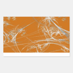 Rectangulaire Sticker Arrière - plan Fractal Spider Web