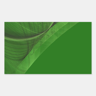 Rectangulaire Sticker Arrière - plan Fractal Vert