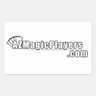 Rectangulaire Sticker AZMagicPlayers.com