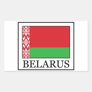 Rectangulaire sticker biélorusse