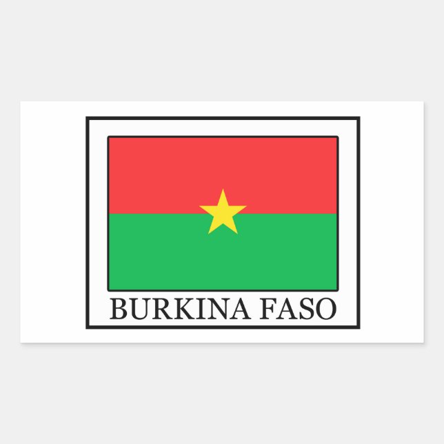 Rectangulaire sticker Burkina Faso (Devant)