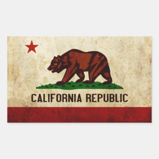 Rectangulaire Sticker californien