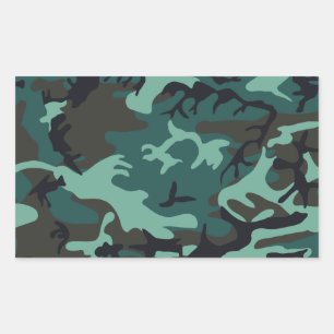 Rectangulaire Sticker Camouflage Militaire