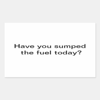 Rectangulaire Sticker carburant