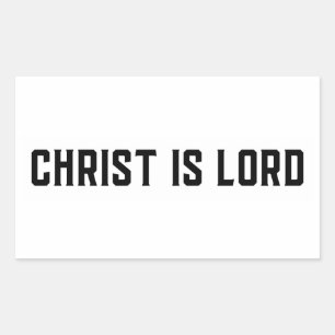 Rectangulaire Sticker - Christ est Seigneur