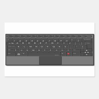 Rectangulaire Sticker clavier ABC
