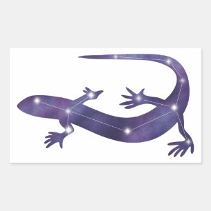 Rectangulaire Sticker Constellation Gecko