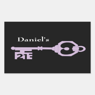 Rectangulaire Sticker de balise clé Mens Vector 21st Birthday Pa