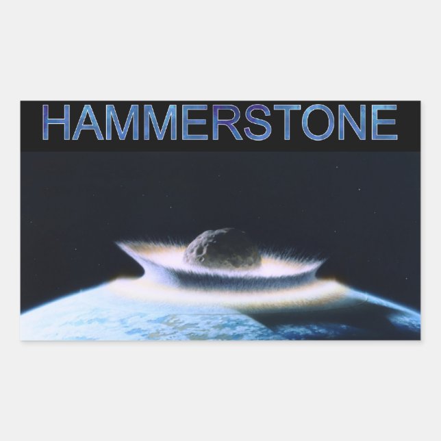 Rectangulaire Sticker de bande de Hammerstone (Devant)