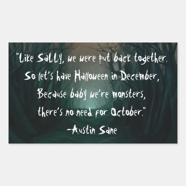 Rectangulaire Sticker de devis de scène ILL #2 (Devant)