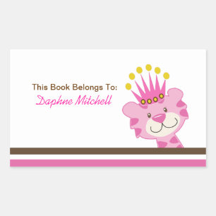 Rectangulaire Sticker de plaque de livre sur mesure Queen of the