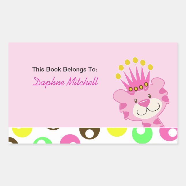 Rectangulaire Sticker de plaque de livre sur mesure Queen of the (Devant)