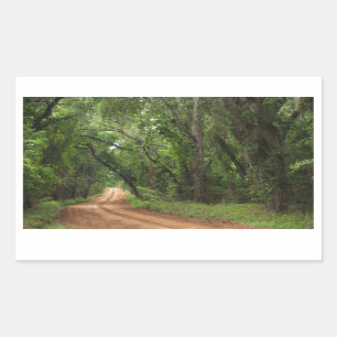 Rectangulaire Sticker de rectangle Arrière - plan de la route du