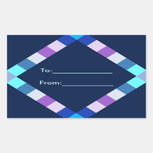 Rectangulaire Sticker Diamond
