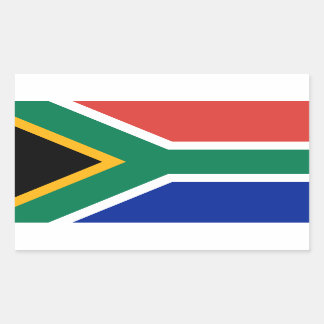 Rectangulaire Sticker Drapeau Afrique du Sud