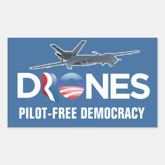 Rectangulaire Sticker Drones 2012