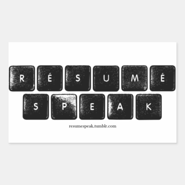 Rectangulaire Sticker du logo ReSpeak (Devant)