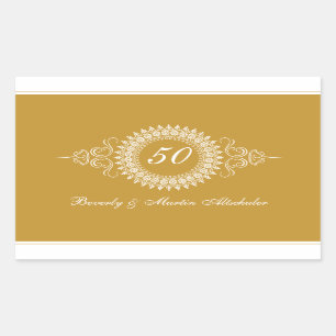 Rectangulaire Sticker du Médaillon d'or