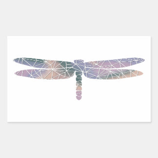 Rectangulaire Sticker en forme de papier épais dragonfly