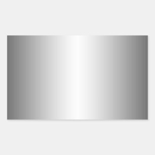 Rectangulaire Sticker en métal argenté