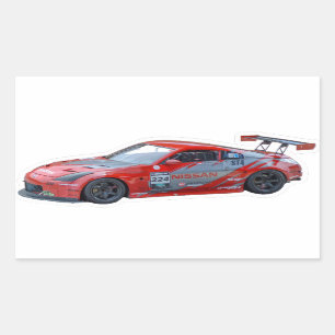 Rectangulaire Sticker haute définition Nissan 350z découpé