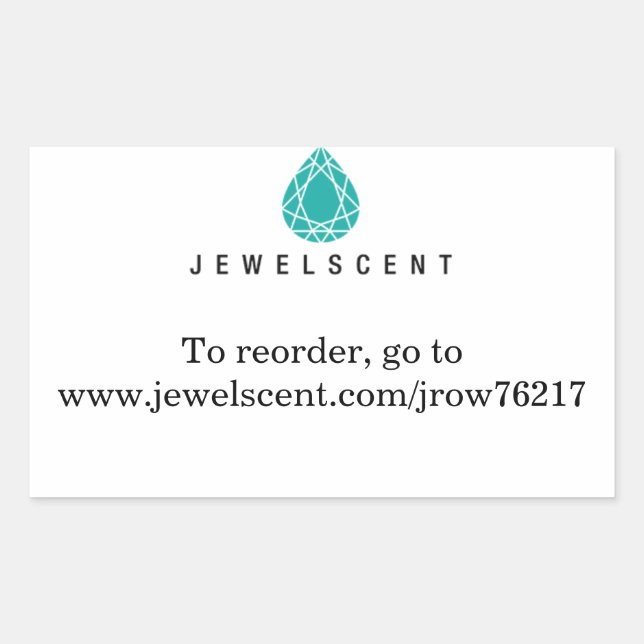 Rectangulaire Sticker JewelScent (Devant)