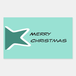 Rectangulaire Sticker Joyeux Noël