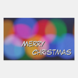 Rectangulaire Sticker Joyeux Noël