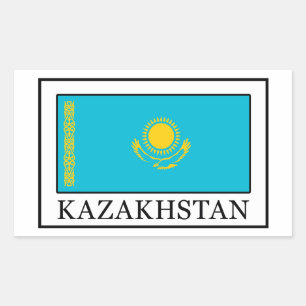 Rectangulaire sticker kazakh
